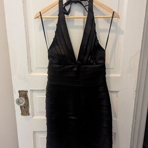 BCBGMaxAzria Black Backless Dress
